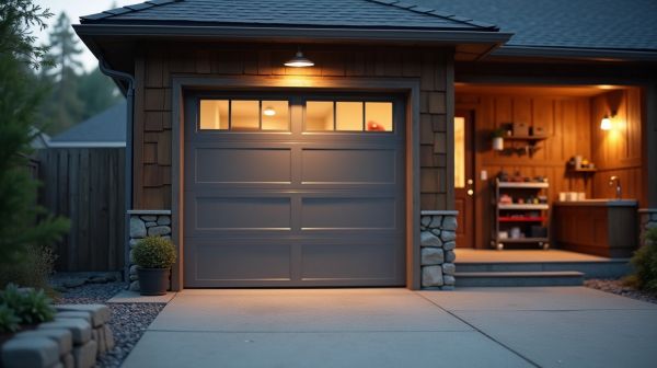 Stabilité thermique et sécurité d'une porte isolante entre garage et maison
