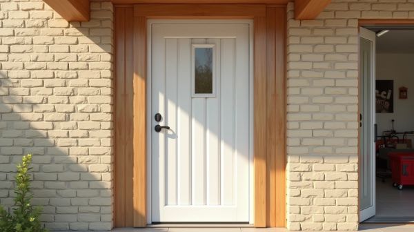Stabilité thermique et sécurité d'une porte isolante entre garage et maison